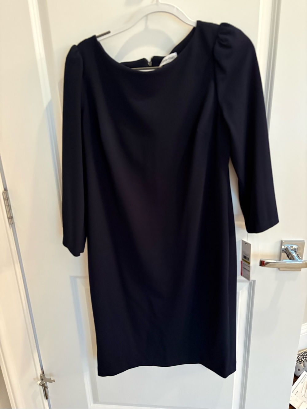 Calvin Klein Navy Blue Midi Shift Dress